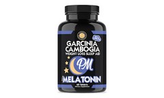 Weight Loss Night Time Garcinia Cambogia PM with Melatonin Sleep Aid, 6-Pack