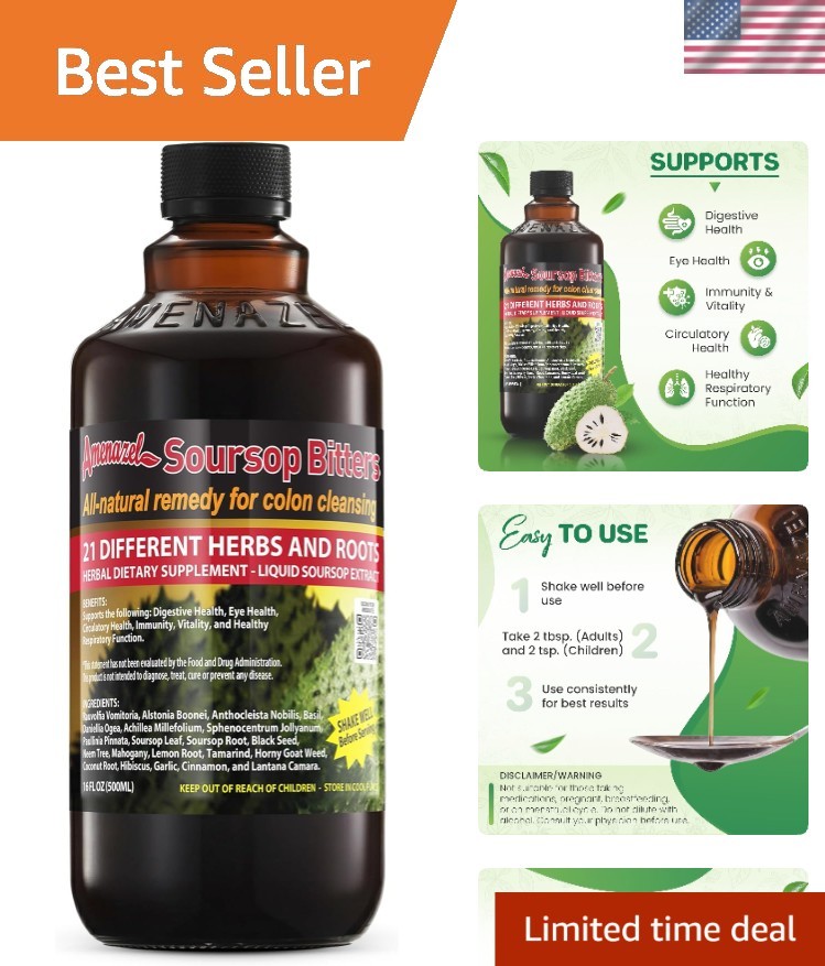 Organic Soursop Bitters, 16 fl oz