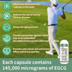 6bottles/Box Green Tea Extract 99.74% EGCG Antioxidant-Rich、Immune-Supporting