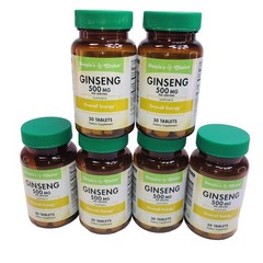3 GINSENG 500 mg 30Tablets/Bottle EnergyStaminaBooster Men & Women 06/2028