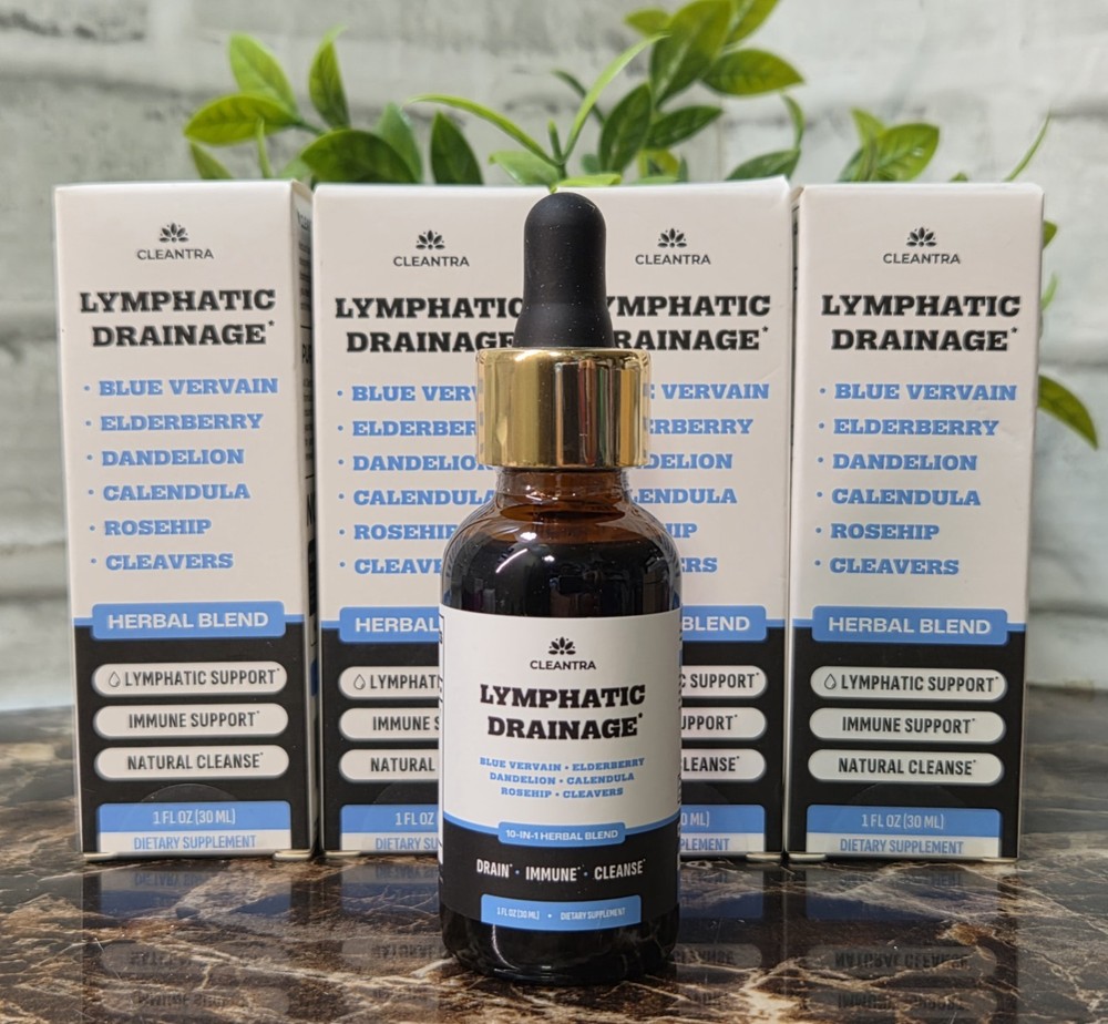 ~4pk~Lymphatic Drainage Drops – Supplement for Lymphatic Support & Detox –
