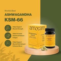 Amocare Ashwagandha KSM66 Capsules, 60 Capsules s726
