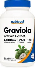 Nutricost Graviola Extract 240 Capsules for 120 Servings – Soursop (Annona Muric