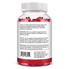 Beet Root Gummy Blood Pressure Support Heart Health Boosts Circulation 60 Pills