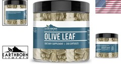Olive Leaf Extract 200 Capsules Pure Undiluted Natural Herbal Supplement Adult