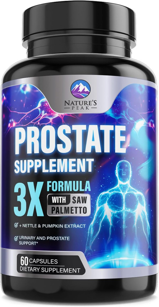 Prostate Health Supplements for Men – 3X Strength with Saw Palmetto Blend Stingi