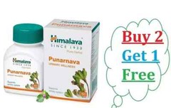 🌿 Himalaya Punarnava – 1 Box (60 Tab Each) | Buy 2 Get 1 FREE | Expiry 01-2027