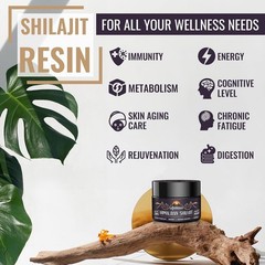 Ajoblanco 600mg Shilajit Pure Himalayan Organic Shilajit Resin – 30 Grams