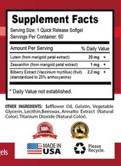 eye health vitamins – POWERFUL EYE VISION GUARD 24 MG 1 Bottle 60 Softgels