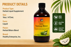 Exotic Soursop Bitters 16oz | Herbal Digestive & Daily Wellness Support