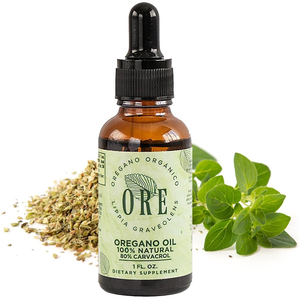 Oregano Oil Drops – 80% Carvacrol, All Natural Liquid Supplement Oregano Extract