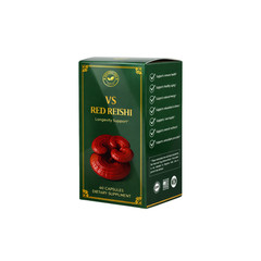 RED REISHI – THƯỢNG PHẨM LINH CHI ĐỎ ( ORGANIC – 90 CAPSULE )