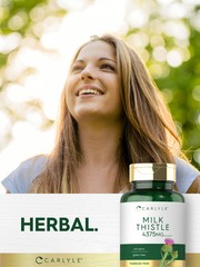 Milk Thistle Capsules 4375mg | 120 Count | Vegetarian, High Potency | by Carlyle