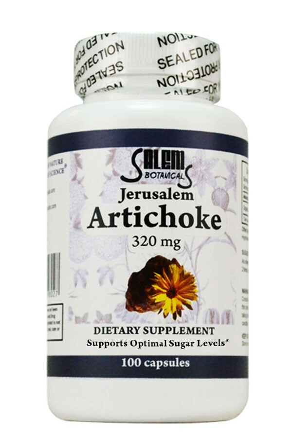 Jerusalem Artichoke Nutritional Supplement Capsules 100 Count Exp 2/2026