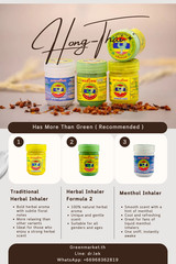 Original Thai Compound Herbal Inhaler – 3 Formulas