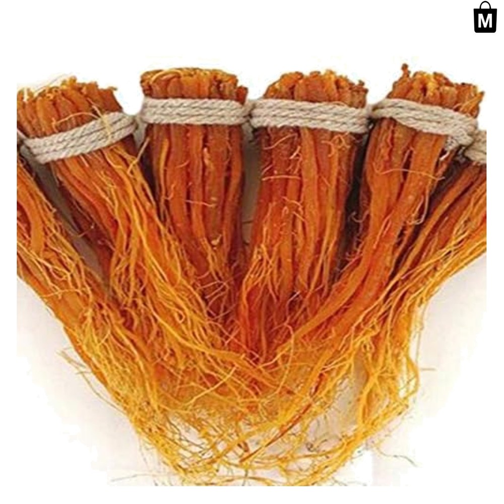 Pure 6- Red Ginseng Rootlets – Dried Panax Ginseng Fiber 100g, No Additives