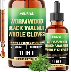 Wormwood Herbal Drops for Internal Cleansing & Cellular Protection – 60ml Bottle