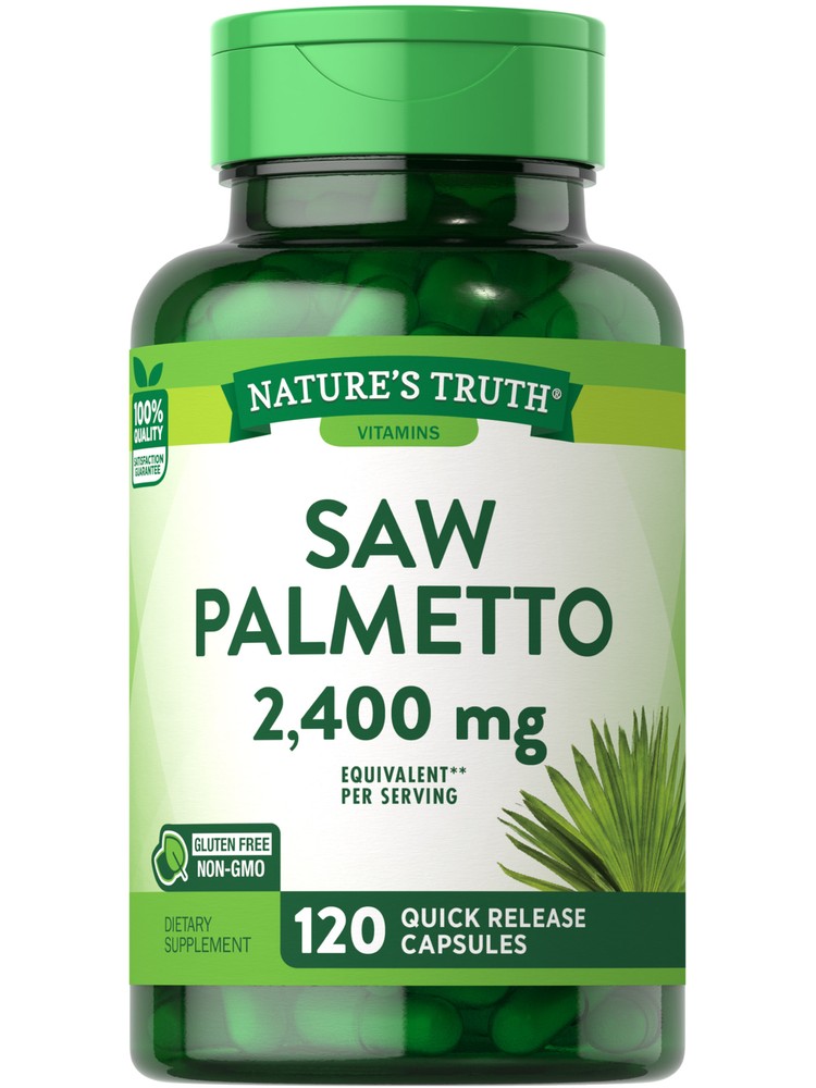 Saw Palmetto Extract | 2400mg | 120 Capsules | Non-GMO | by Nature’s Truth