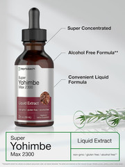 Yohimbe Bark Liquid Extract | 2 Fl Oz | Supplement for Men and Women | Alcohol F