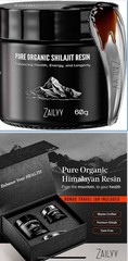 Zailvy Pure Organic Shilajit Resin 80g Fulvic & Humic Acid Toxin-Free