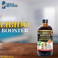 100% Natural, Unisex LIBIDO Booster 5 In 1 Action By Al-Riyan 16 oz