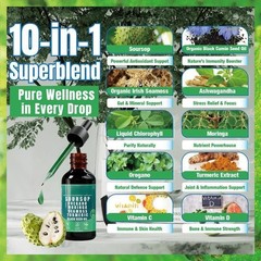 1-3PCS Soursop Bitters Liquid Drops – Immunity, Liver, Gut & Antioxidant