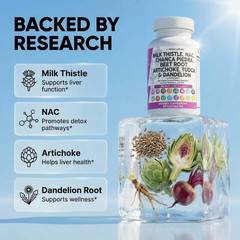 Milk Thistle NAC Chanca Piedra Beet Root Artichoke Astragalus Dandelion Root – L