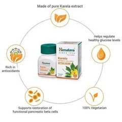 Himalaya Karela – 60 Tabs x 15 Pack | Natural Support for Healthy 02-2027