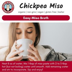 Chickpea Miso Paste – Non-GMO, Kosher & Versatile for All Dishes – 16 oz