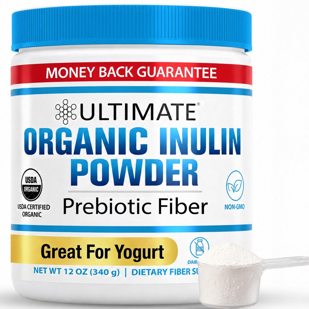 Ultimate Inulin Powder 12oz Chicory Root Fiber