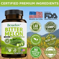 Bitter Melon Capsules Regulates Blood Sugar Levels Weight Loss Enhances Immunity