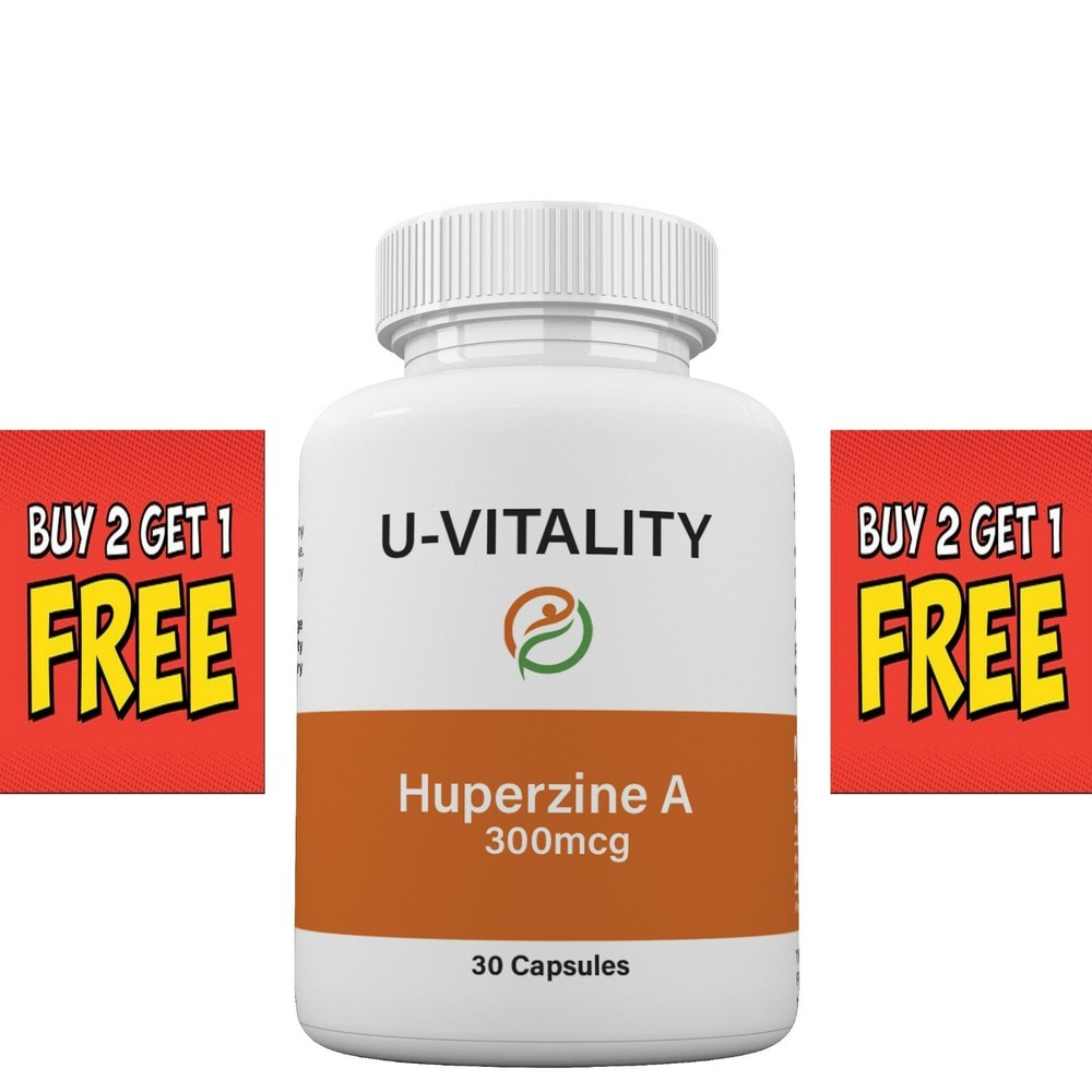 Buy 2 get 1 FREE Huperzine A 300 mcg, Supplements Supports Memory Health