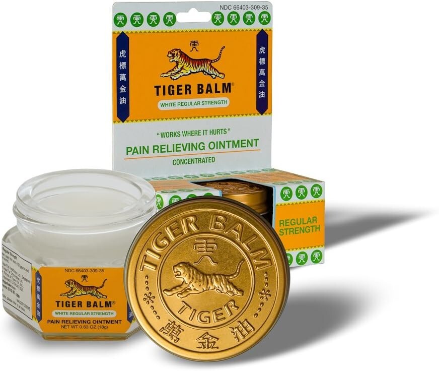 Tiger Balm White Regular Strength 0.63 Oz (Pack of 3) – Exp: 6-2026