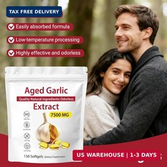 Aged Garlic Extract – Odorless Garlic 15:1 Extract Formula, 7500mg Organic Garli