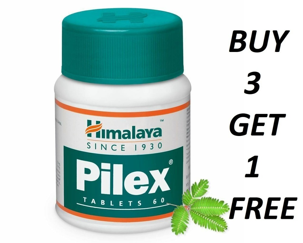 Himalaya Pilex 60 Tablets Pack Free Worldwide Shipping BUY 3 GET 1 FREE