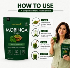 Luxury Grade Premium Moringa Powder | 100% Pure Moringa Leaf