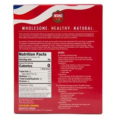 WOHO Cultivated American Ginseng 1134 Short Medium Small 4 oz Box
