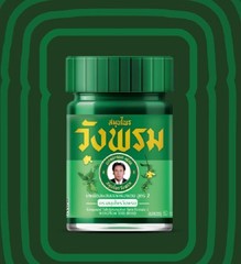 50g x6 Wangprom Herbal Balm Formula 2 Green Thai Herbal Balm Original Thailand