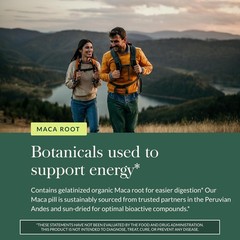 Gaia Herbs Maca Root – Caffeine Free Energy & Stamina Support 60 Vegan Capsules