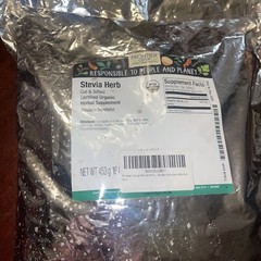 Stevia Herb (c/s) 1/2 lb (227 g) *organic