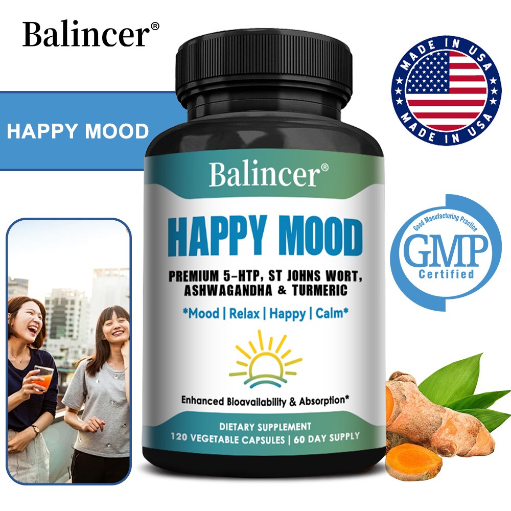 Mood Support Supplement,With 5-Htp,St Johns Wort,Support Stress Response 120caps