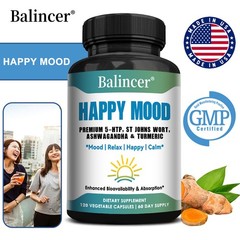 Mood Support Supplement,With 5-Htp,St Johns Wort,Support Stress Response 120caps