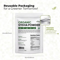 Keto & Organic Stevia Powder 6oz – Guilt-Free Sweetness with 4000 Servings