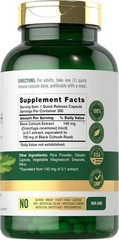 Black Cohosh 700mg | 300 Capsules | Root Supplement | Non-GMO | by Carlyle