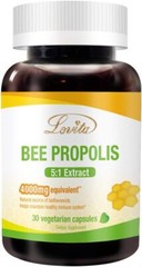 Lovita Bee Propolis Capsule | 4000mg 30 Count (Pack of 1), Classic Packaging