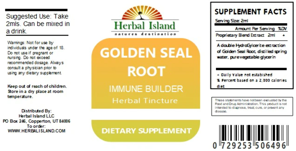 Goldenseal Root Extract – Immune Booster – Alcohol Free