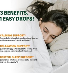 Herbal Drops, Natural California Poppy Extract for Calming Support, Relaxatio…