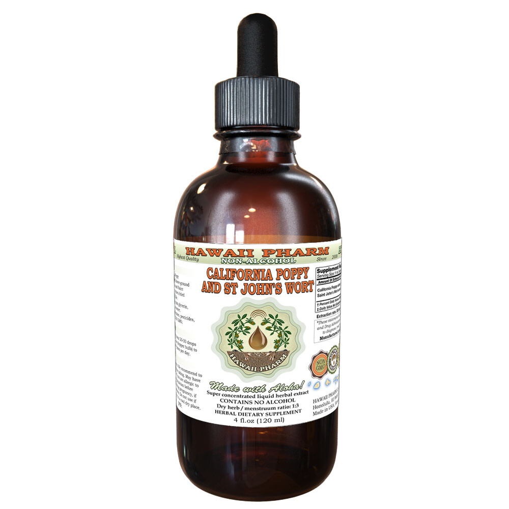 California Poppy and St John’s Wort Dried Flower Liquid Extract