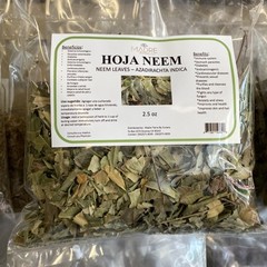 2.5 oz Neem Leaves, Hojas de neem, Neem herbs, Neem leaf, Azadirachta indica