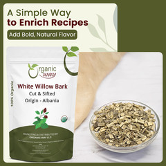 Organic Way White Willow Bark Dried Herb Cut & Sifted – Herbal Tea